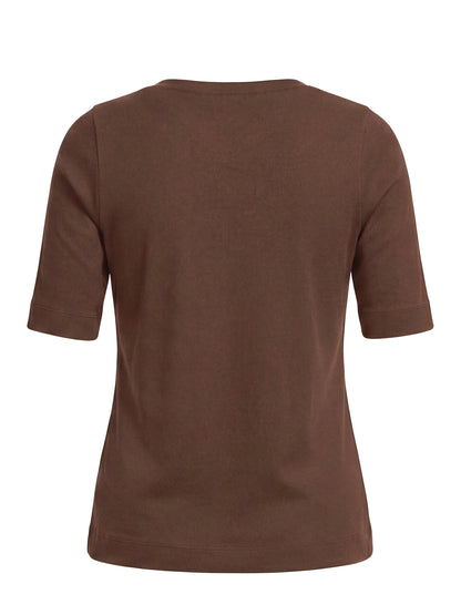 Ribbed Cotton Top - GERRY WEBER