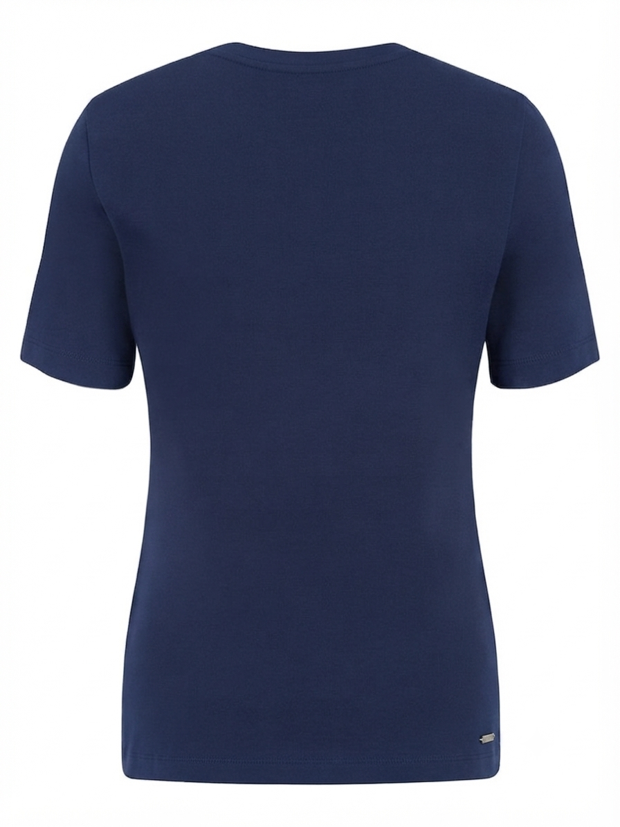 Cotton T-shirt - Navy - GERRY WEBER