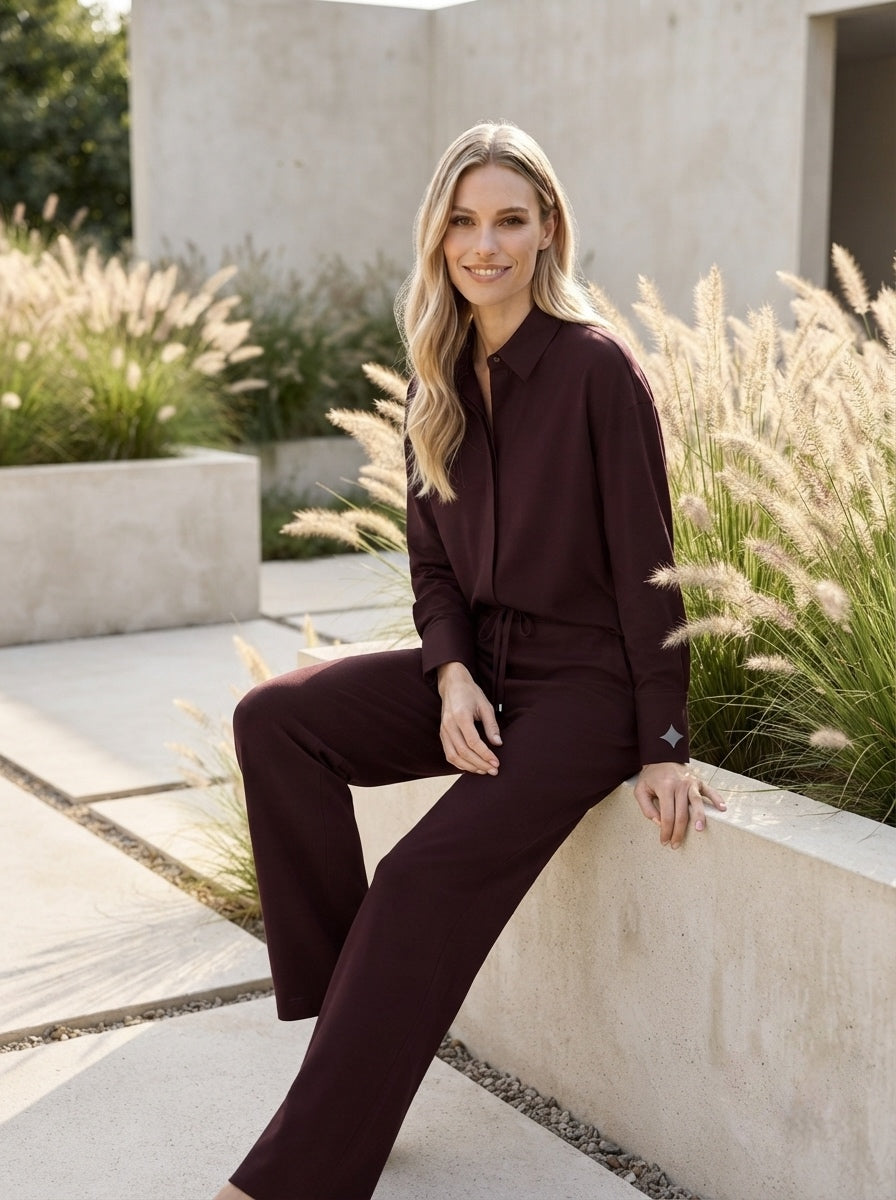Modern Stretch Blouse – Merlot - GERRY WEBER