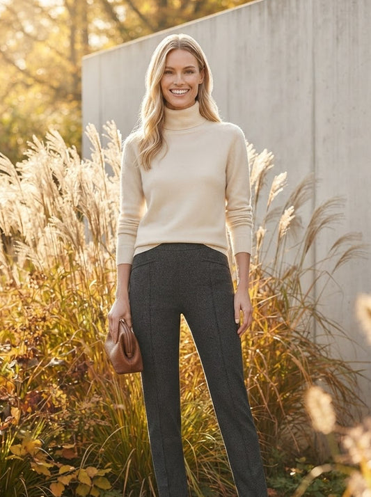Tweed Herringbone Pant