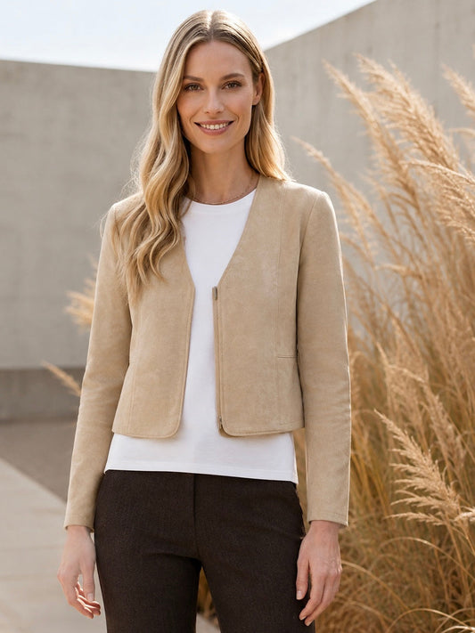 Suede Look Jacket - GERRY WEBER