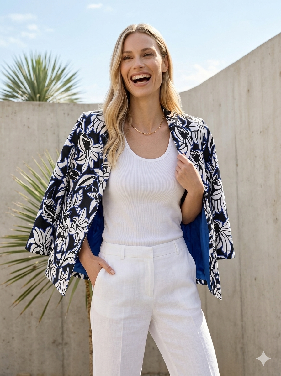Cotton Blend Jacket - GERRY WEBER