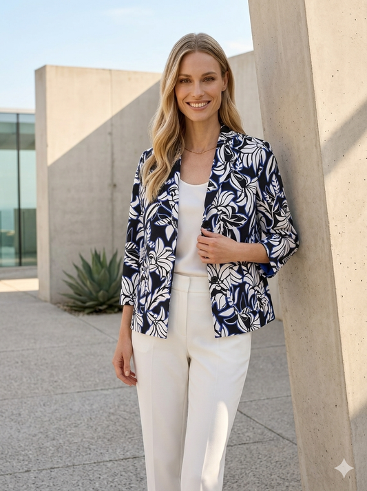 Cotton Blend Jacket - GERRY WEBER