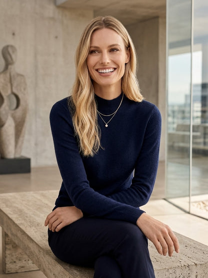 Cashmere Mockneck