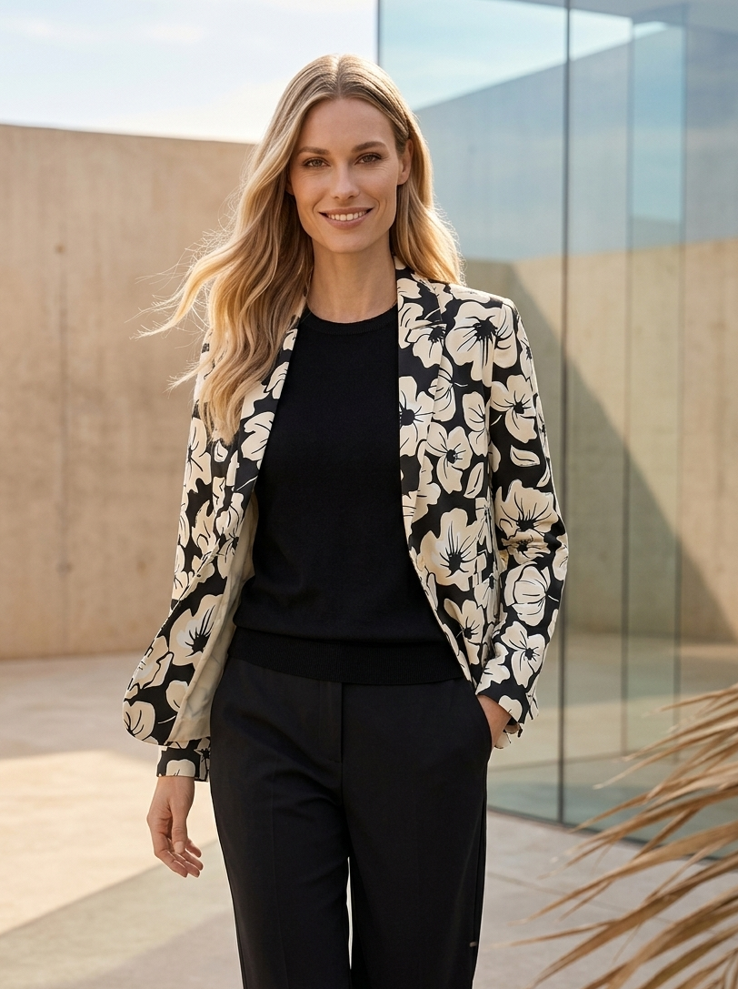 Cotton Blend Jacket - GERRY WEBER
