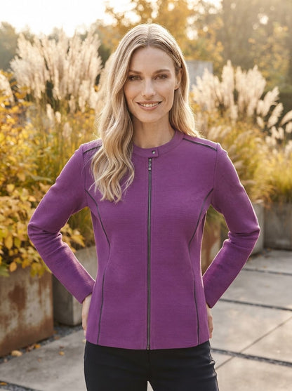 Zippered Cardigan
