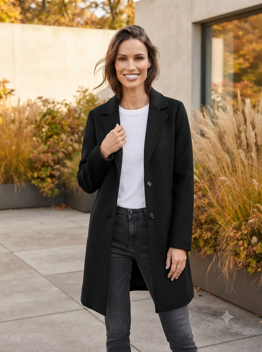 Wool Coat in Black - GERRY WEBER
