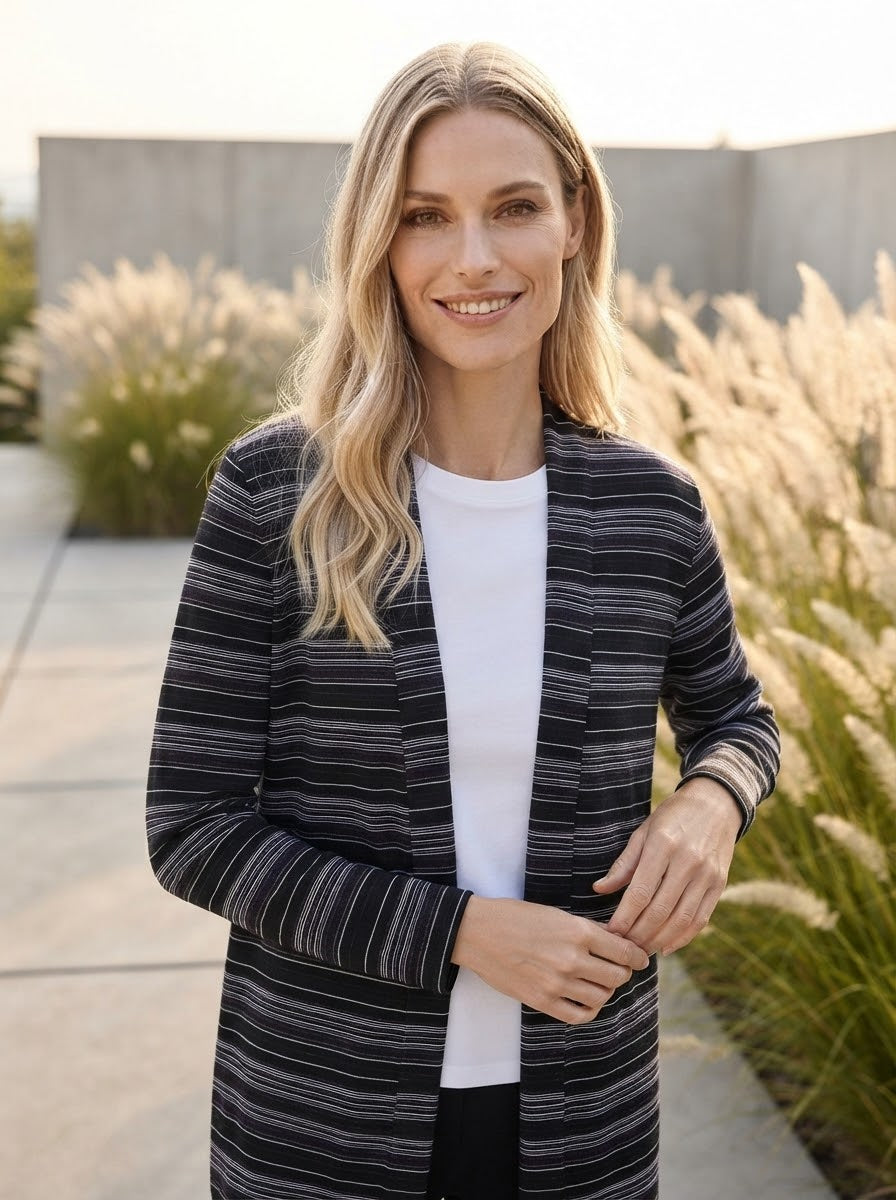 Cardigan with Stripes - GERRY WEBER