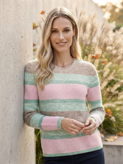Pullover with Block Stripes