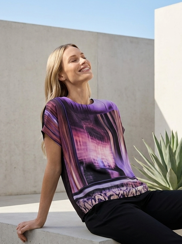 Top with Fabric Panelling - GERRY WEBER