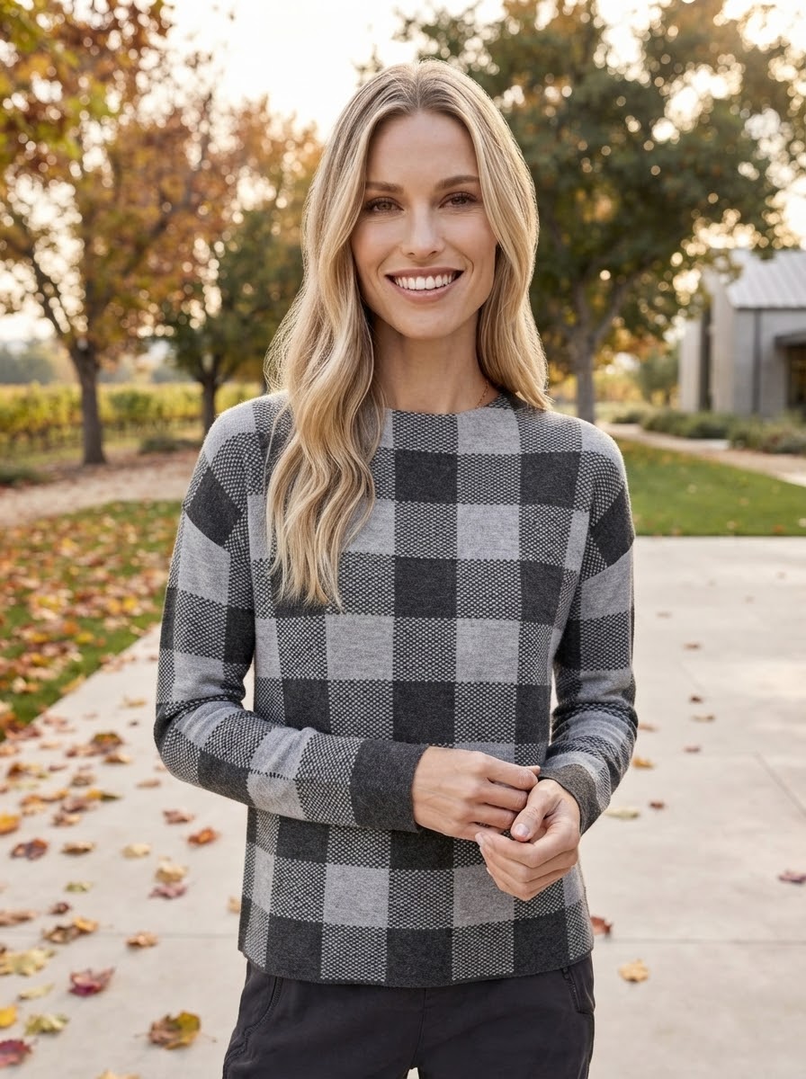 Check Pullover - GERRY WEBER