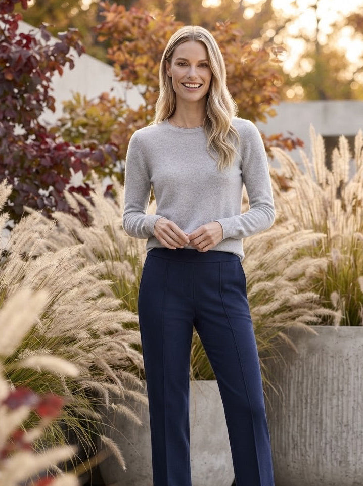Flannel Pant – Navy Blue - GERRY WEBER
