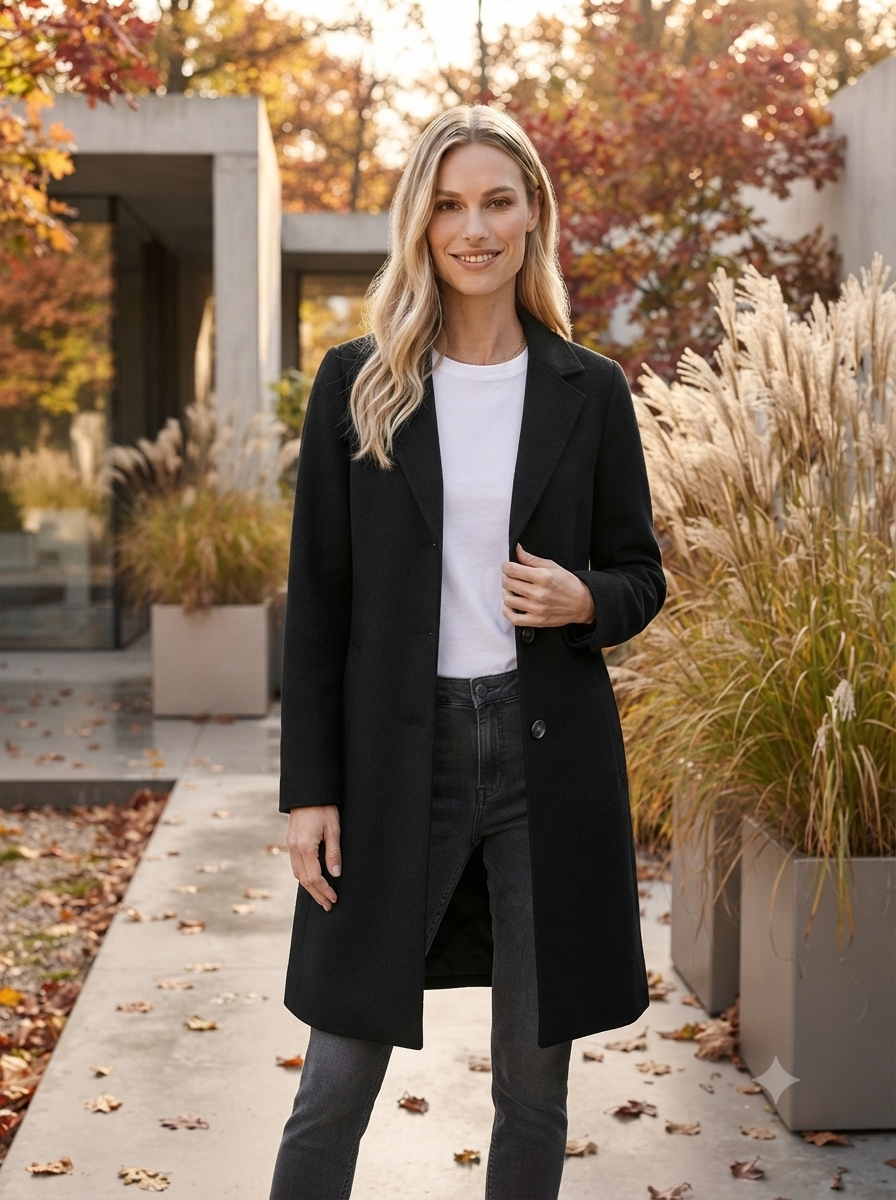 Wool Coat in Black - GERRY WEBER
