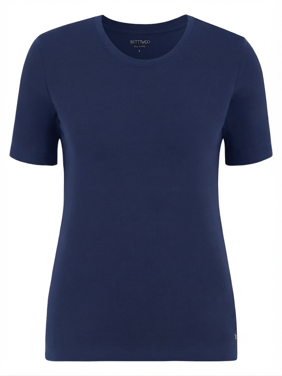Cotton T-shirt - Navy - GERRY WEBER