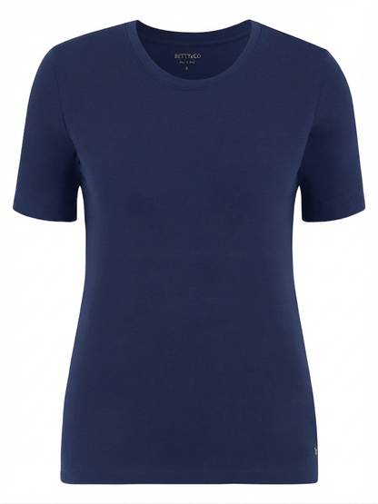 Cotton T-shirt - Navy - GERRY WEBER