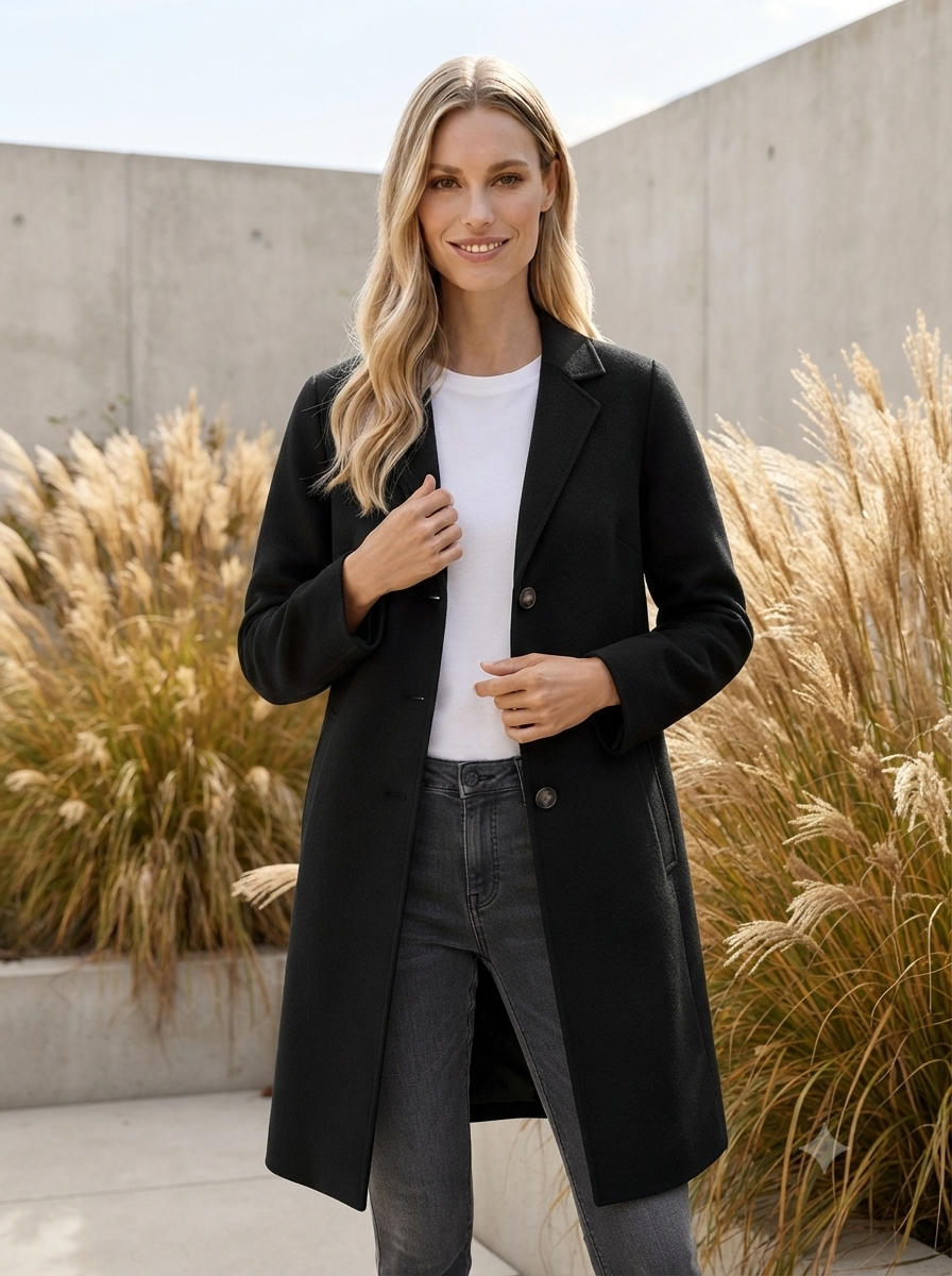 Wool Coat in Black - GERRY WEBER