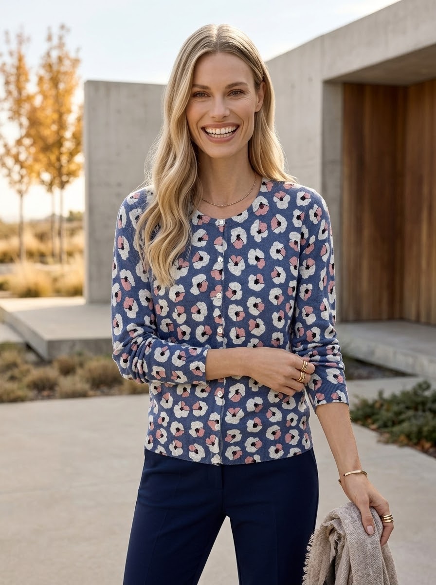 Cardigan with Print