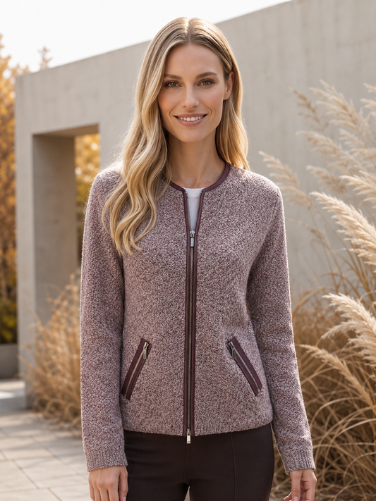Zippered Cardigan