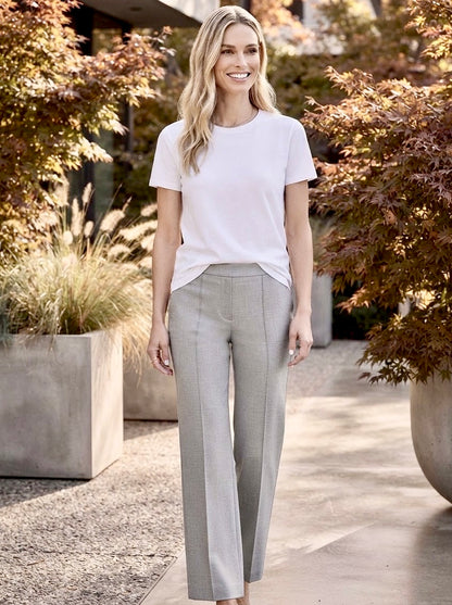 Flannel Renée Pant – Light Grey - GERRY WEBER