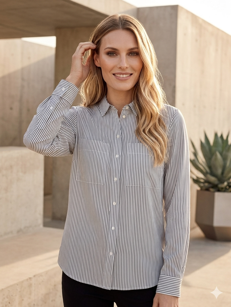 NEW Blouse with Fine Stripes - GERRY WEBER
