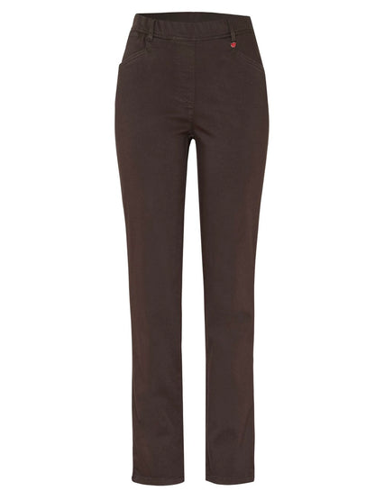 Refined Pull-on Jean - Brown - GERRY WEBER