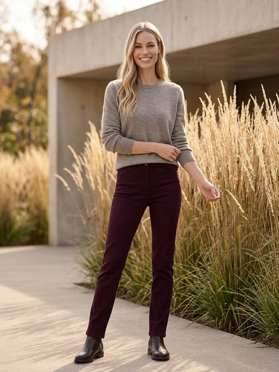 Pull-on Jean - Merlot
