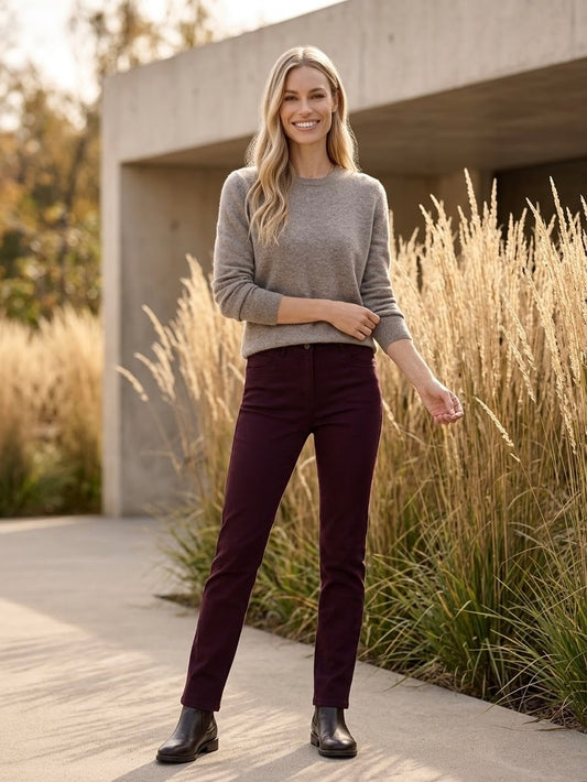 Pull-on Jean - Merlot