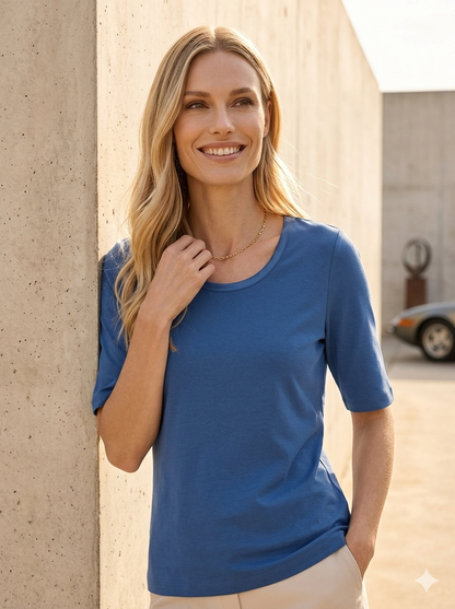 Top with Satin Trim - GERRY WEBER