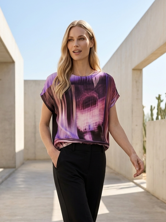 Top with Fabric Panelling - GERRY WEBER