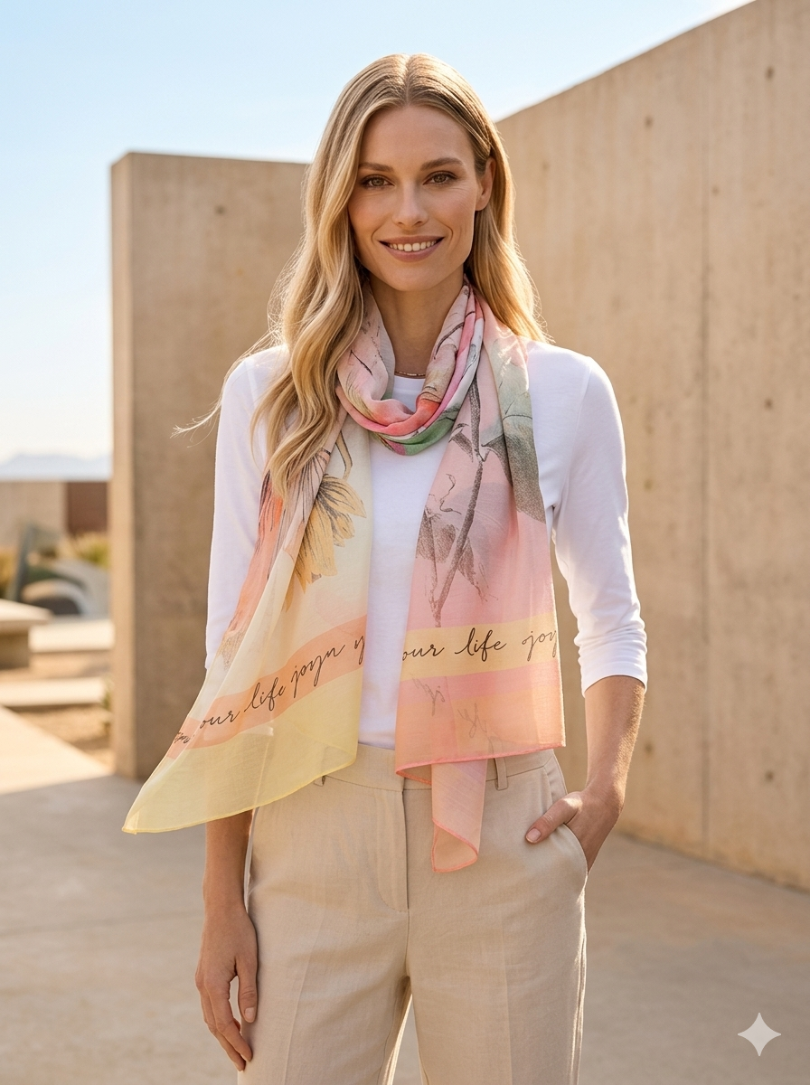 Scarf with Print - GERRY WEBER