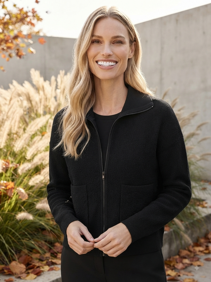 Zippered Cardigan