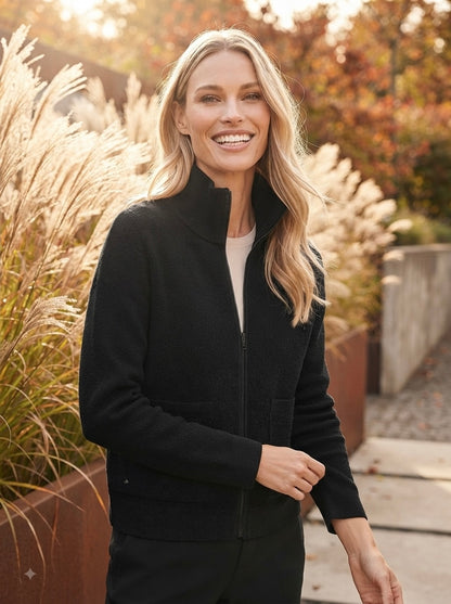 Zippered Cardigan