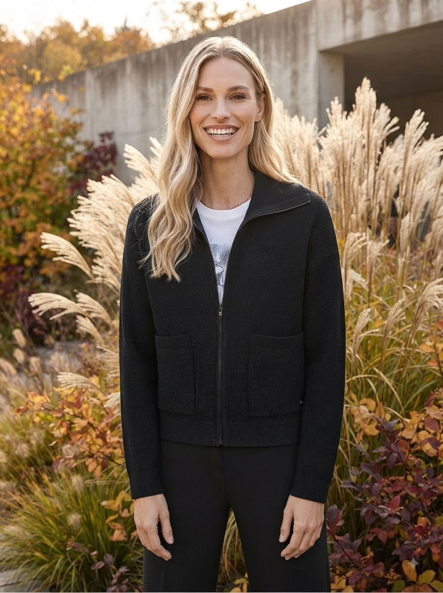 Zippered Cardigan