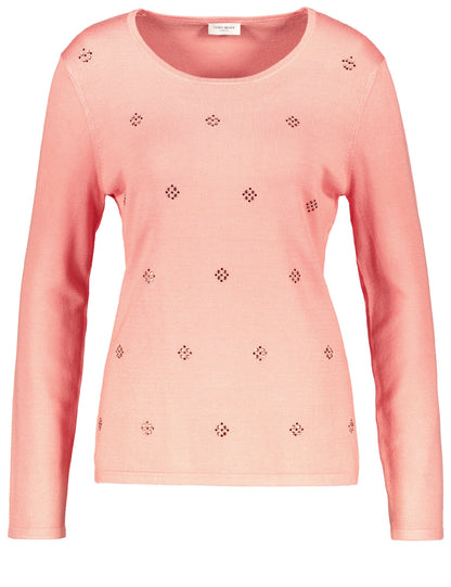 Pullover with Rhinestones