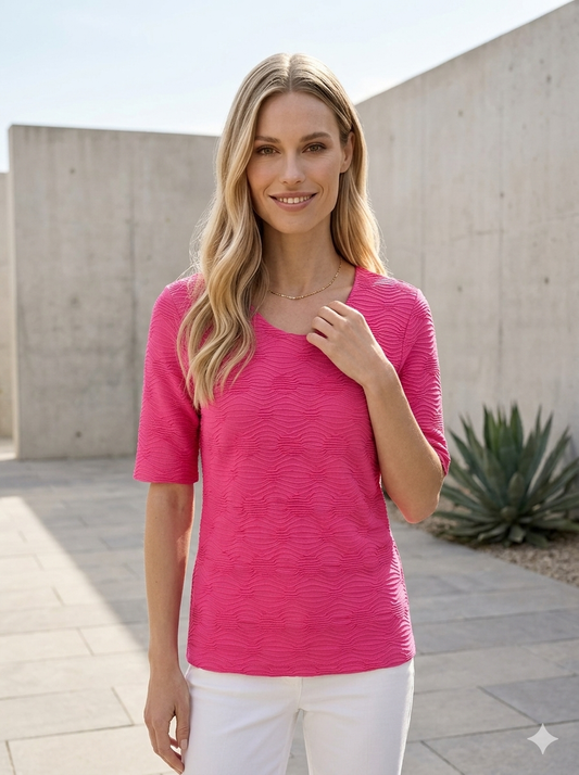 Textured Cotton Top - GERRY WEBER
