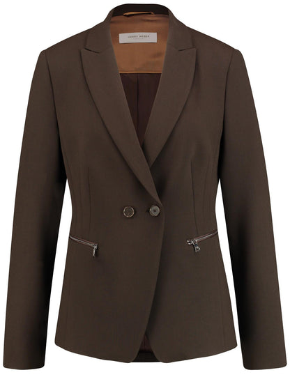 Blazer in Chocolate Brown - ELIZABETH SCHINDLER
